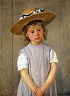 Hat Canvas Paintings - Child In A Straw Hat